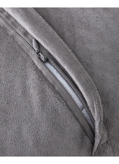 Fluffy Cushion Cover 45x45 cm Grey