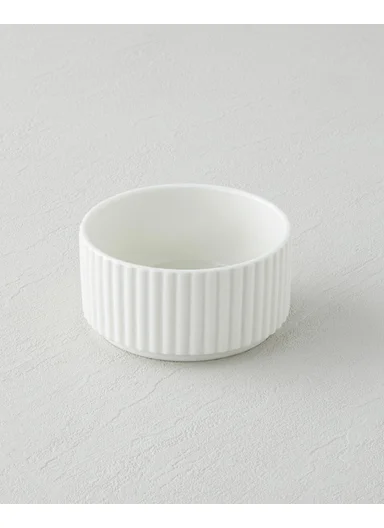 Lunara Porcelain Snack Bowl, 10 cm, White
