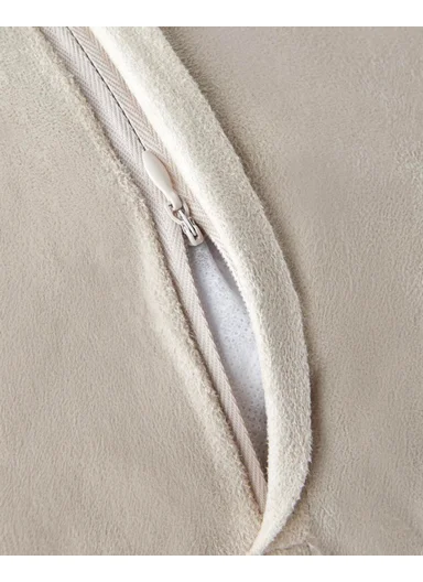 Fluffy Cushion Cover 45x45 cm Beige