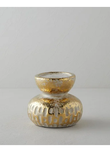 Silda Candle Holder 12 cm Bronze