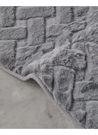 Peggy Plush Carpet 120x180 cm Grey