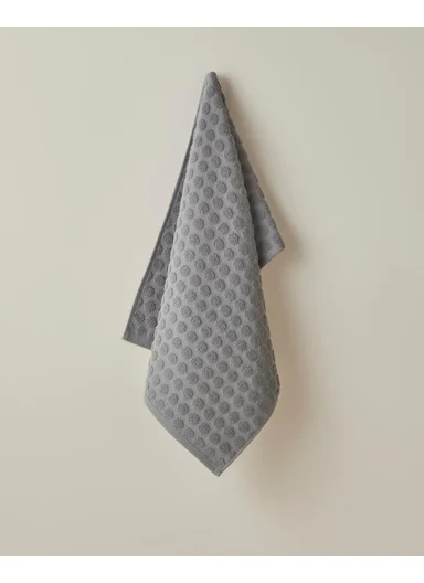 Dottie Cotton Face Towel 50x80 cm Anthracite
