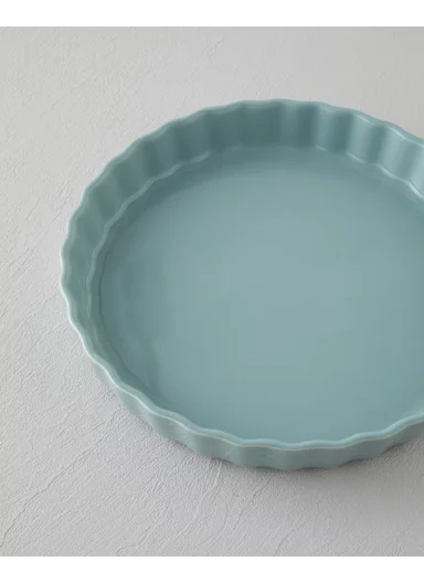 Hecha Ceramic Tart Oven Dish 28 cm Rosemary Green
