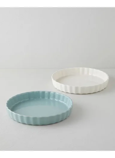 Hecha Ceramic Tart Oven Dish 28 cm Rosemary Green
