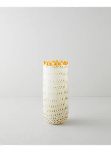 Adora Glass Vase 28.5 cm Cream