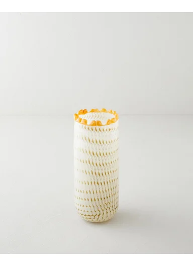 Adora Glass Vase 28.5 cm Cream