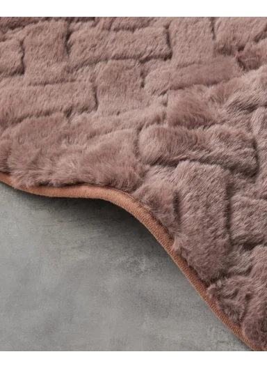 Peggy Plush Carpet 80x150 cm Brown