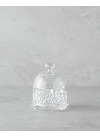 Cosmic Glass Serving Dish 7x7.5x13 cm Transparent