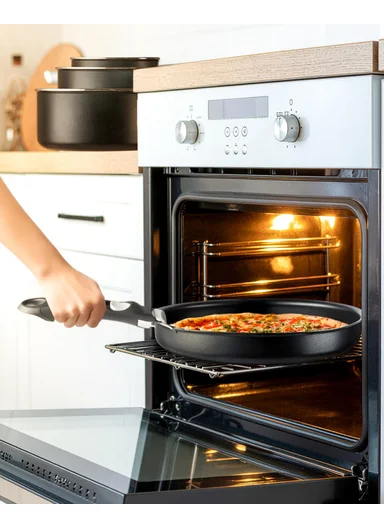 ClickEase 7-Piece Premium Cookware Set (18-20-24-28 cm) Black