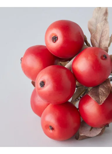 Crabapple Branch Single Branch Artificial Flower 21 cm Red