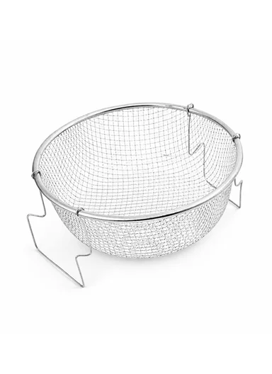 22cm Stainless Steel Frying &amp; Draining Basket ZD662