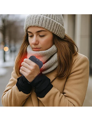 Magnetic USB-C Rechargeable Hand Warmer, 3 Heat Levels, 2-in-1 Adjustable Heating P203TFO050