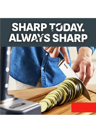 5-Pcs Self-Sharpening Knife Block Set, Stainless Steel Kitchen Knives with Patented Sharpening System K297S644