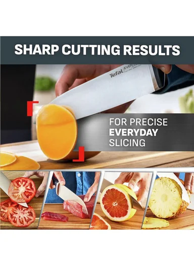 5-Pcs Self-Sharpening Knife Block Set, Stainless Steel Kitchen Knives with Patented Sharpening System K297S644