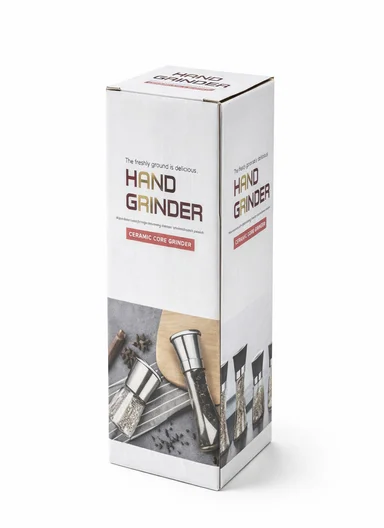 200ml Tall Manual Grinder With Stainless Steel Top (D6 x H18)cm - Yellow