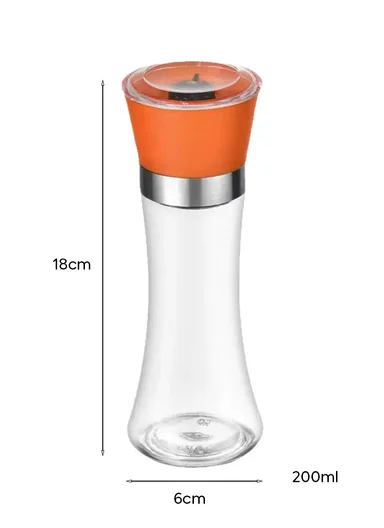 200ml Tall Manual Grinder With Stainless Steel Top (D6 x H18)cm - Green