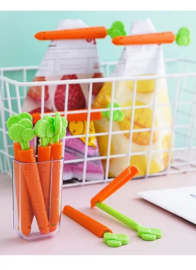 Carrot-Shaped Food Bag Sealing Clips, Creative &amp; Reusable Kitchen Storage Solution