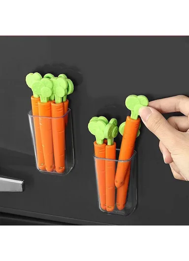 Carrot-Shaped Food Bag Sealing Clips, Creative &amp; Reusable Kitchen Storage Solution