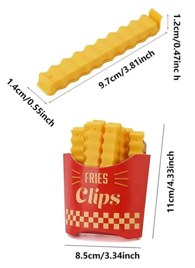Fries Clips, Creative Food Bag Sealing Clips
