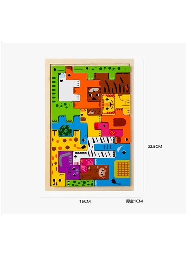 Traffic Educational Wooden Russian Puzzle Board, Learning Toy for Kids 3+Years