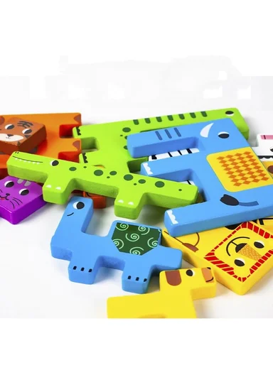 Traffic Educational Wooden Russian Puzzle Board, Learning Toy for Kids 3+Years