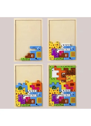 Occupation Educational Wooden Russian Puzzle Board, Learning Toy for Kids 3+Years
