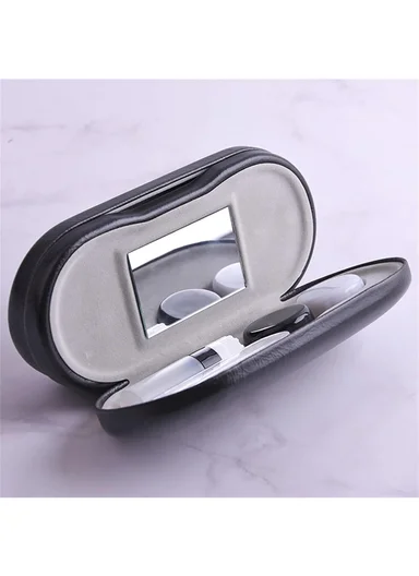 2-in-1 Eyewear &amp; Contact Lens Storage Case - Black