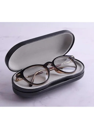 2-in-1 Eyewear &amp; Contact Lens Storage Case - Black