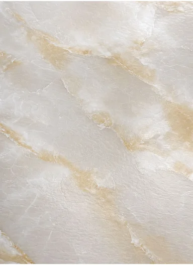 28Pcs Golden Onyx Marble Design Waterproof PVC Self-Adhesive Floor Tile Sticker 88009 (L60 × W60)cm - Cream