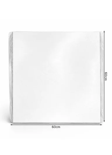 28Pcs Simple Marble Design Waterproof PVC Self-Adhesive Floor Tile Sticker 88014 (L60 × W60)cm - White