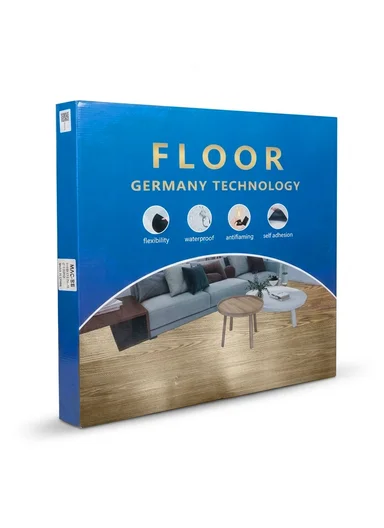 28Pcs Cloudy Veins Marble Pattern Waterproof PVC Self-Adhesive Floor Tile Sticker 88022 (L60 × W60)cm - Light Grey