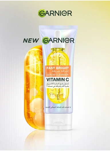 Garnier Face Wash Serum With Vitamin C Skin Active By Garnier - 100ml