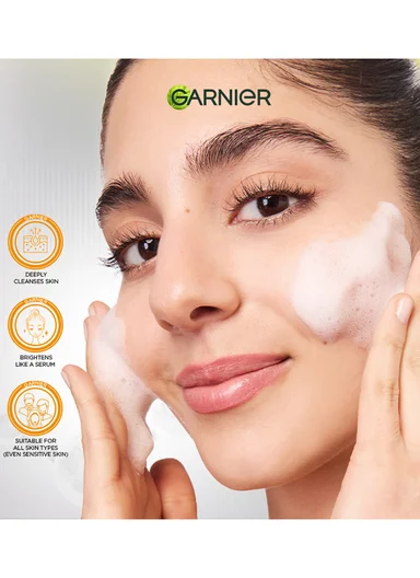 Garnier Face Wash Serum With Vitamin C Skin Active By Garnier - 100ml
