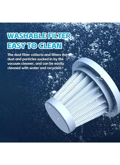 12V 10000Pa 50000rpm 2-In-1 Portable Handheld Cordless Car Vacuum &amp; Blower with 6000mAh Battery, 7 Suction/Blowing Accessories &amp; Intelligent Noise Reduction Feature for Car, Home, Office &amp; Pets MD-A3