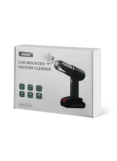 12V 10000Pa 50000rpm 2-In-1 Portable Handheld Cordless Car Vacuum &amp; Blower with 6000mAh Battery, 7 Suction/Blowing Accessories &amp; Intelligent Noise Reduction Feature for Car, Home, Office &amp; Pets MD-A3