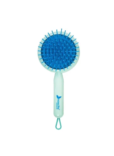 Nascita Detangling And Combing Hair Brush Green With Glitters NASFPRO00044