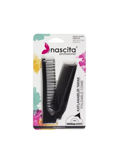 Nascita Foldable Comb Brush Black NASTRKXX0115