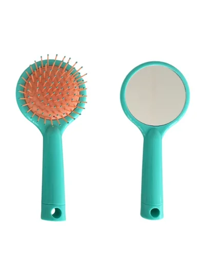 Nascita Hair Brush With Mirror Green NASFBRGM0027A