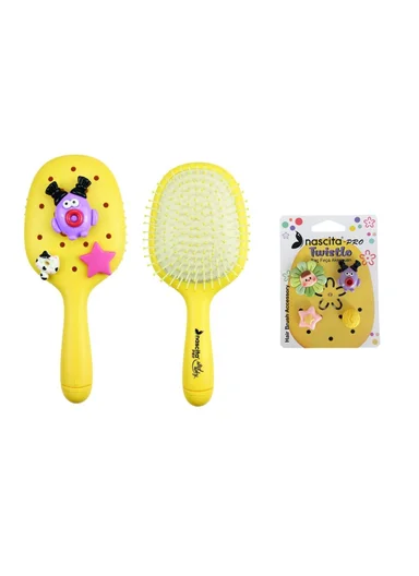 Nascita Twistlo Hair Brush With Cute Accessories Yellow NASFPRO00059