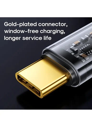 1.2m 100W Unlimited Series 3A Fast Charging Data Cable Type-C to Type-C S-A12 -Black