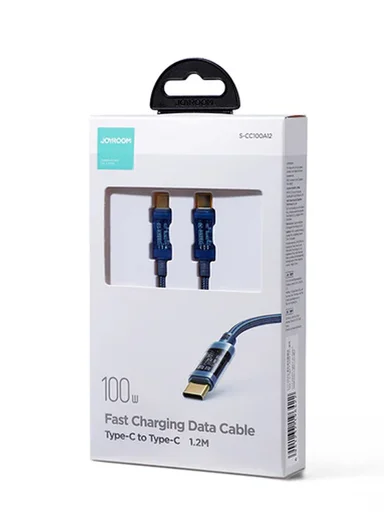 1.2m 100W Unlimited Series 3A Fast Charging Data Cable Type-C to Type-C S-A12 -Black