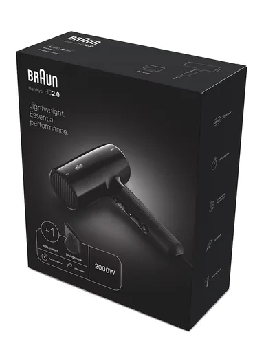 2000W Hair Dryer, 3 Heat Settings, Cool Shot HD200E