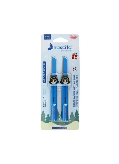 Nascita Blue Pixy Pop Girls Face Razor Set of 2 NASRAZOR015