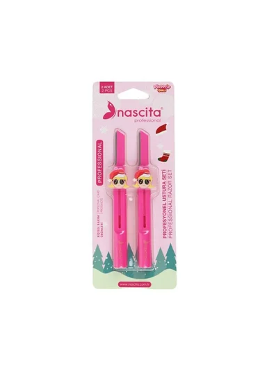 Nascita Pink Pixy Pop Girls Face Razor Set of 2 NASRAZOR014