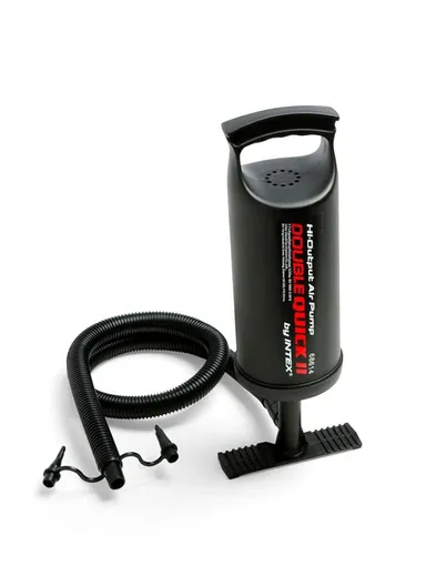 Manual Double Action Air Pump Durable, Portable Pump with 3 Nozzles for Quick Inflation 68614