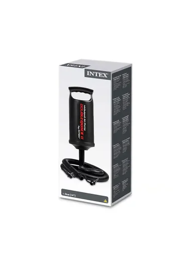 Manual Double Action Air Pump Durable, Portable Pump with 3 Nozzles for Quick Inflation 68614