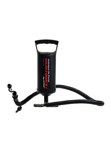 Double Action Air Pump Durable and Portable Manual Pump with 3 Nozzles for Quick Inflation 68612