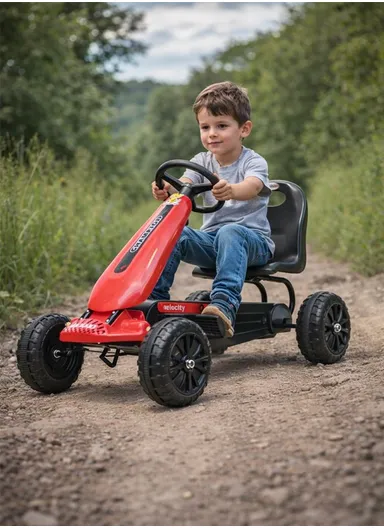 Children's Pedal Go Kart For Outdoor And Indoor Playing (L83 x W25 x H52)cm