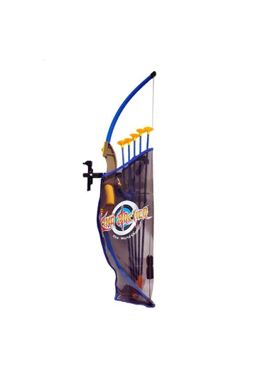 Yente King Archer Bow And Arrow Toy With Quiver &amp; Target- Age 6+ (L50xW38)cm