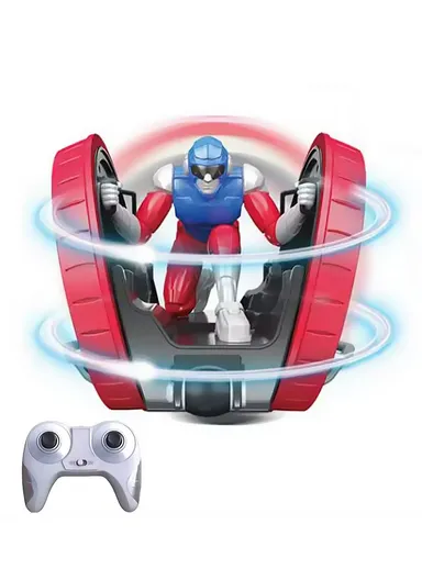 Magnificent Reach 2.4GHz RC Speed Supa Pioneer 6 in 1 Stunt Car 360 Rolling with Light Age 3+ (L15xW15xH15)cm